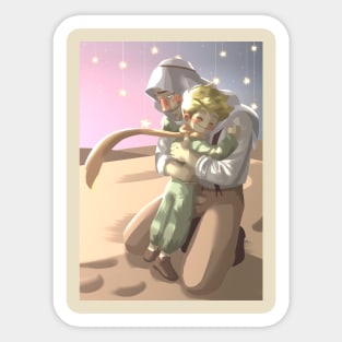 Little Prince hugging Sticker